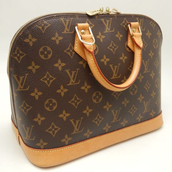 2 Louis Vuitton Monogram Alma Handbag Brown