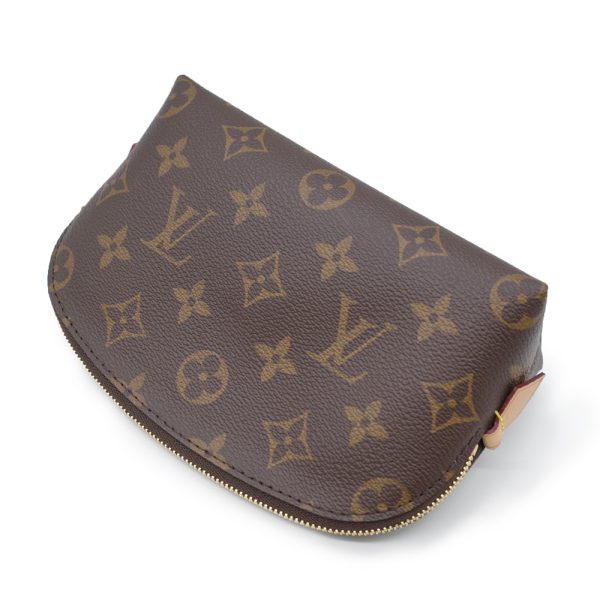 2 Louis Vuitton Pochette Cosmetic PM Cosmetic Pouch Monogram Brown