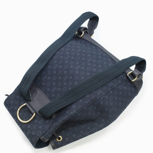 2 Louis Vuitton Montsouris GM Bag Pack Rucksack Monogram Mini Tst Blue Navy