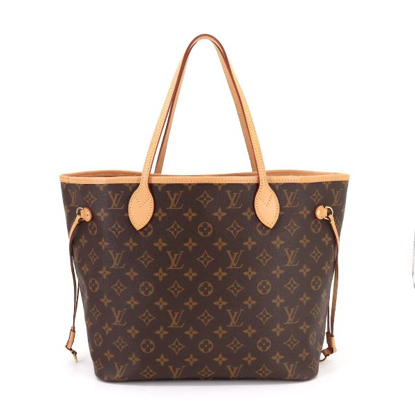 2 Louis Vuitton Monogram Neverfull MM Tote Bag Brown Pivowanne