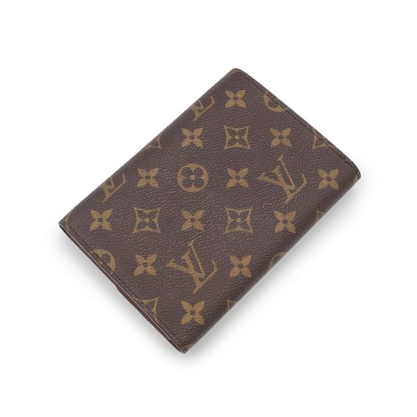 2 Louis Vuitton Porte Tresor Etuy Papier Folding Wallet Monogram Brown