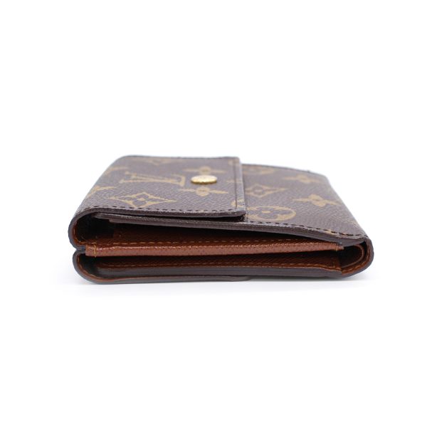 2 Louis Vuitton Portefeuille Elyse Folding Wallet Monogram Brown