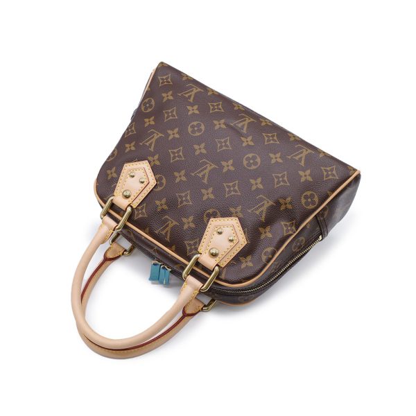 2 Louis Vuitton Manhattan PM Handbag Brown Monogram