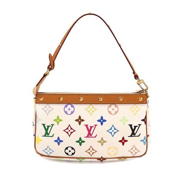 2 Louis Vuitton Monogram Multicolor Pochette Accessoires Hand Bag Bron