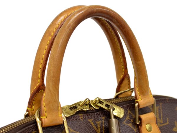 2 Louis Vuitton Alma Bag Handbag Monogram Brown