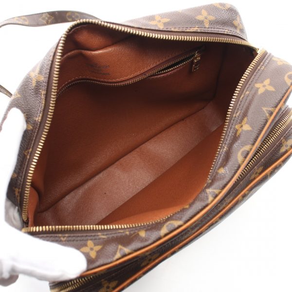 2 Louis Vuitton Monogram Shoulder Bag Leather Brown