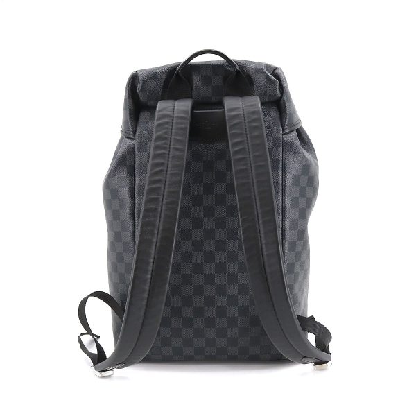 2 Louis Vuitton Damier Graphite Zack Backpack Silver Metal Fittings