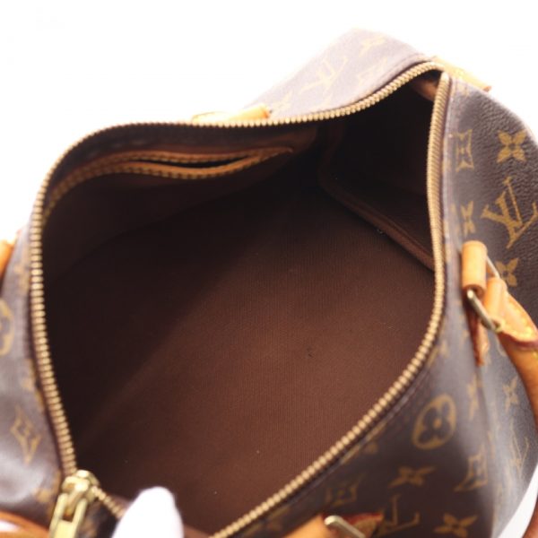 2 Louis Vuitton Speedy 30 Monogram Handbag Brown