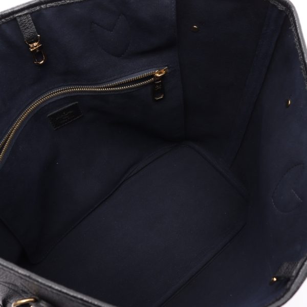 2 Louis Vuitton Neverfull MM Monogram Noir Tote Bag Black