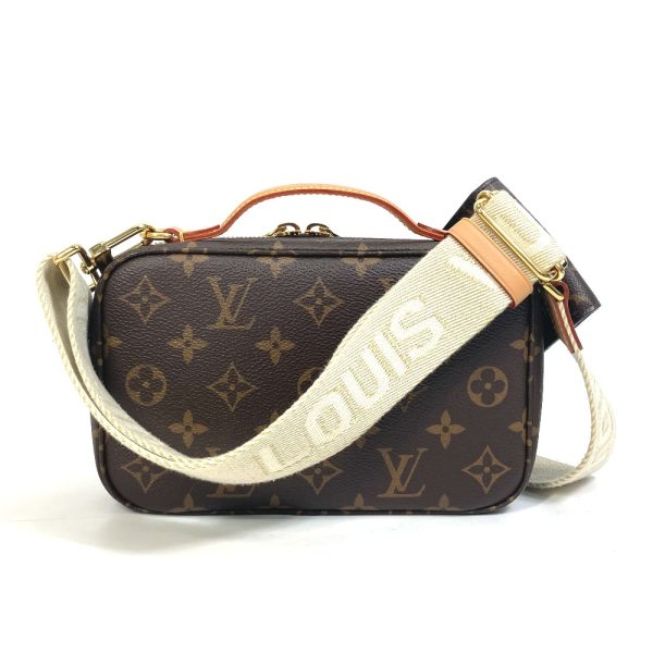 2 Louis Vuitton Monogram Utility Crossbody Bag Brown