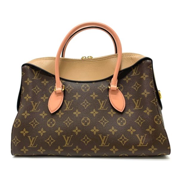 2 Louis Vuitton Monogram Tuileries Handbag Tote Bag Brown