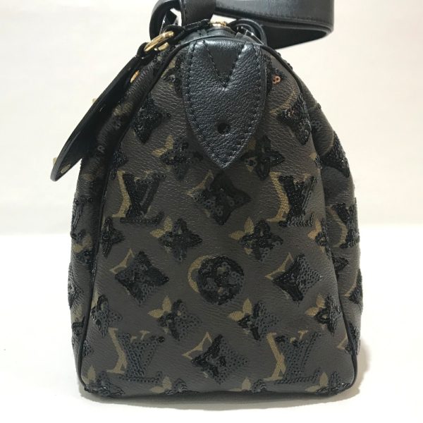 2 Louis Vuitton Bubble Eclipse Speedy 30 Shoulder Bag Noir Black