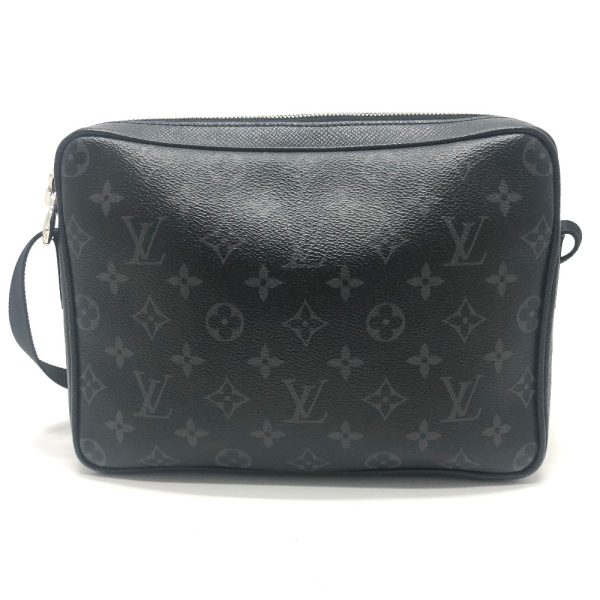 2 Louis Vuitton Taigarama Messenger PM Shoulder Bag Black