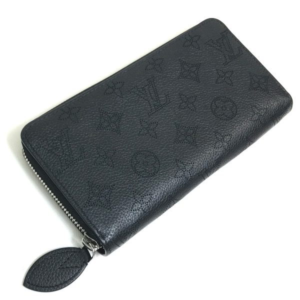 2 Louis Vuitton Monogram Zippy Wallet Round Zipper Long Wallet Noir Black