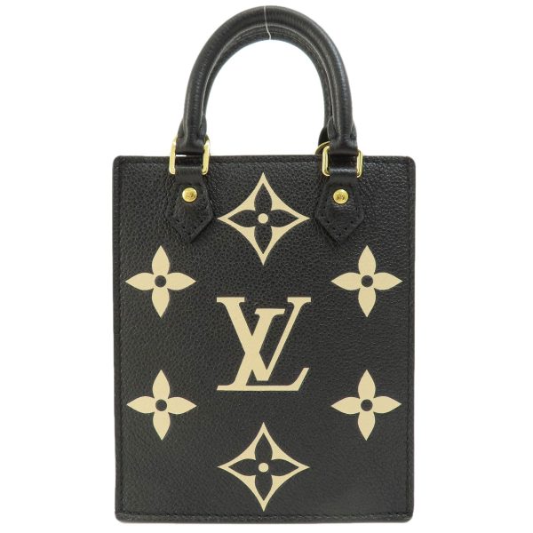 2 Louis Vuitton Petite Sac Plat Bicolor Handbag Amplant Black