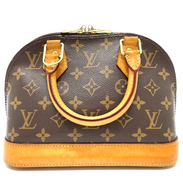 2 Louis Vuitton Monogram Alma BB Handbag Shoulder Bag Brown