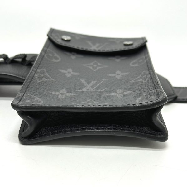 2 Louis Vuitton Monogram Eclipse Sun Tulle Utility 35 MM Black