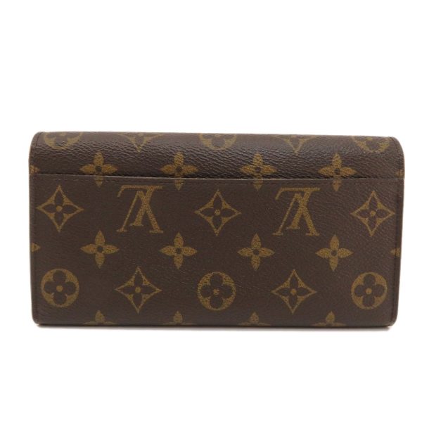 2 Louis Vuitton Portefeuille Sarah Monogram Long Wallet Monogram Canvas