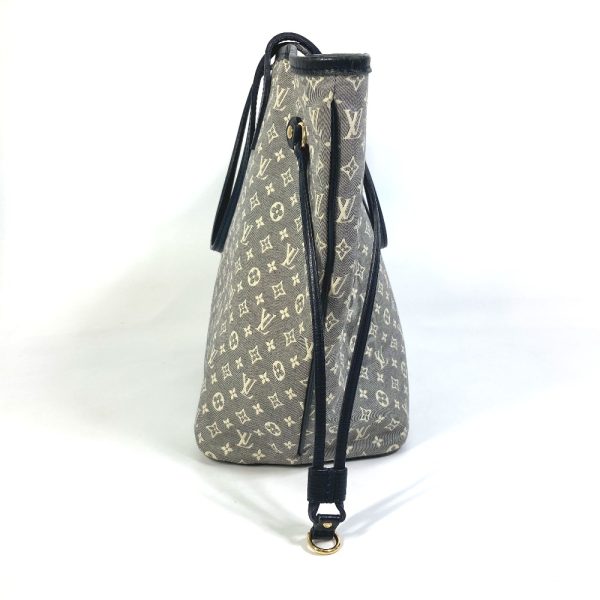 2 Louis Vuitton Neverfull MM Shoulder Bag Navy