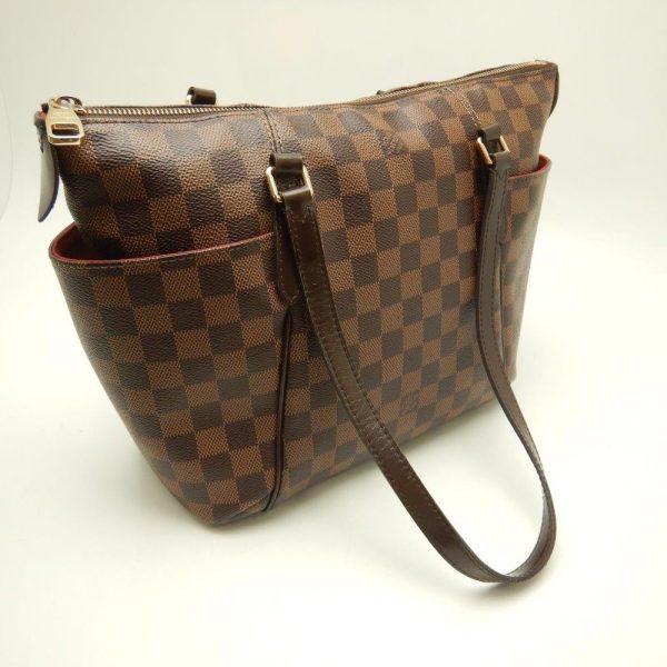 2 Louis Vuitton Damier Totally PM Ebene Shoulder Bag Brown