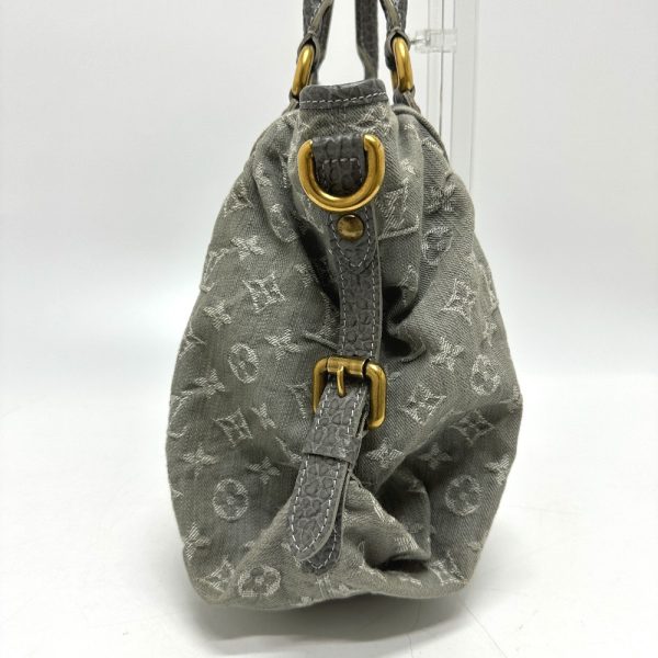 2 Louis Vuitton Denim NeoCabby MM Handbag Gray