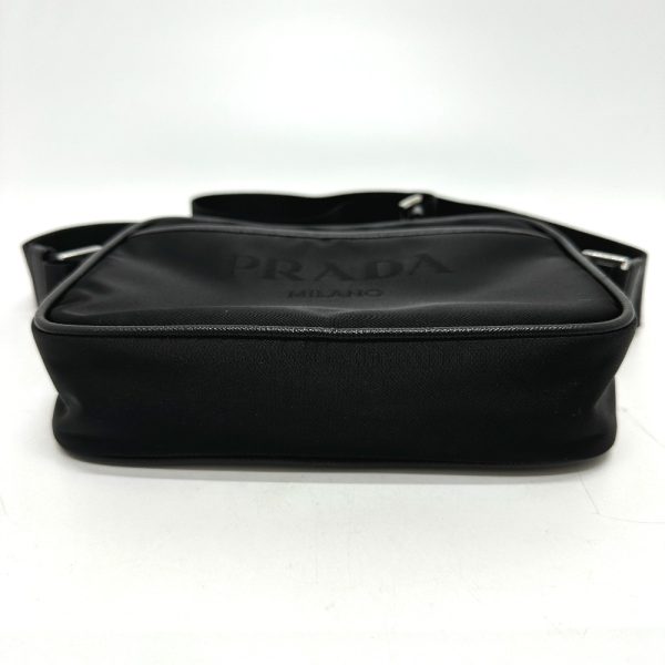 2 Prada Triangle Shoulder Bag Nylon Black