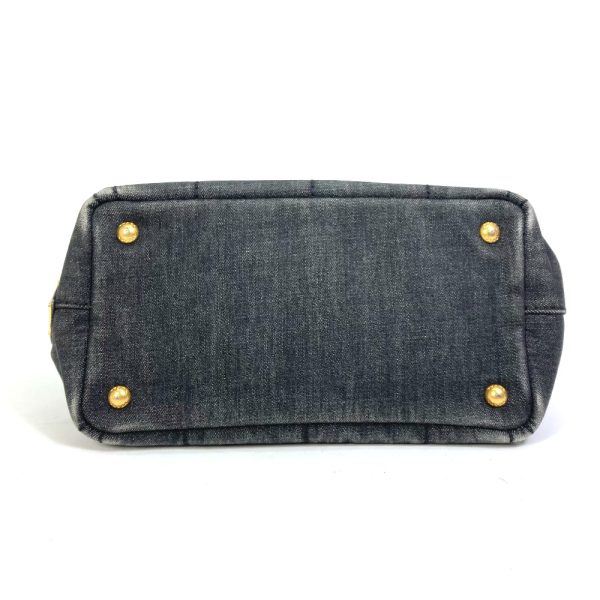 2 Prada Canapa Denim Bag Handbag Tote Bag