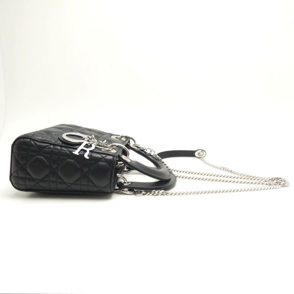 2 Christian Dior Lady Dior Cannage Black Handbag