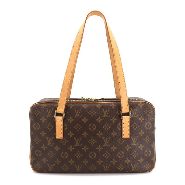 2 Louis Vuitton Monogram Cite GM Shoulder Bag Brown