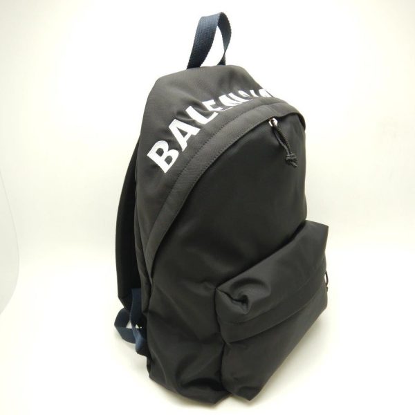 2 Balenciaga Wheel Backpack Recycled Nylon Black