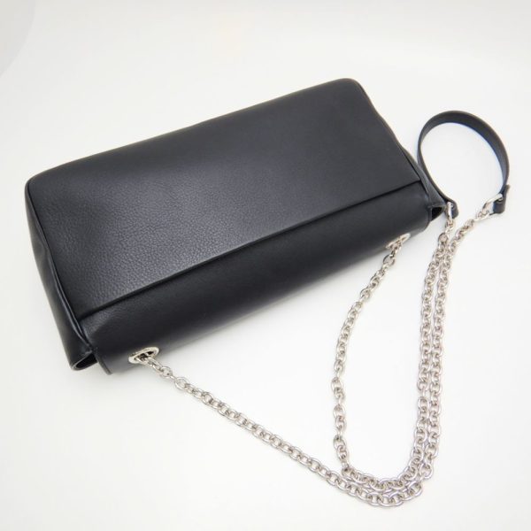 2 Balenciaga Everyday Chain Wallet Calf Black Crossbody