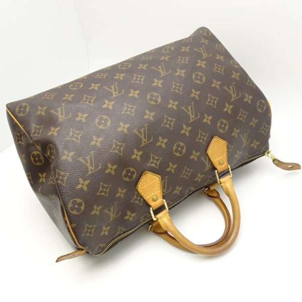 2 Louis Vuitton Monogram Speedy 35 Brown Boston Bag