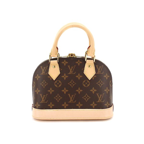 2 Louis Vuitton Monogram Alma BB 2 Way Hand Shoulder Bag Brown