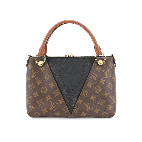 2 Louis Vuitton Monogram V Tote BB Shoulder Bag Leather Noir