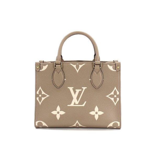 2 Louis Vuitton Bicolor Monogram Emplant Onthego PM 2 Way Tote Shoulder Bag Tourtrail Claim