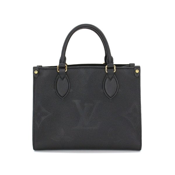 2 Louis Vuitton Monogram Emplant Onthego PM 2 Way Tote Shoulder Bag Noir Black