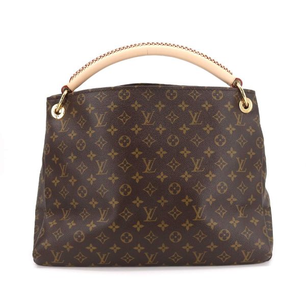 2 Louis Vuitton Monogram Artsy MM Shoulder Bag Brown Gold Hardware