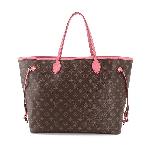 2 Louis Vuitton Monogram Ikat Flower Neverfull GM Tote Bag Rose Velour