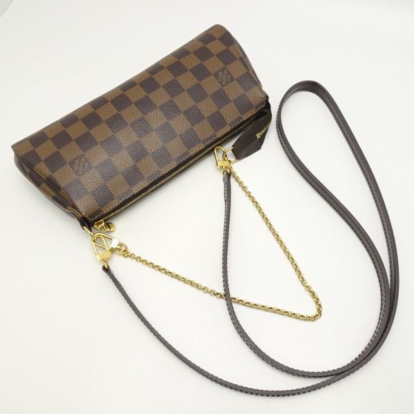 2 Louis Vuitton Damier Eva Ebene 2WAY Bag Brown