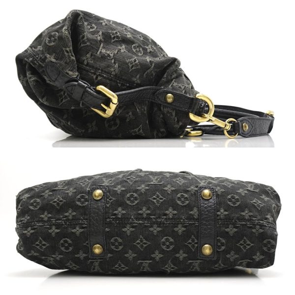 2 Louis Vuitton Monogram Denim Neo Cabby MM Noir 2WAY Black