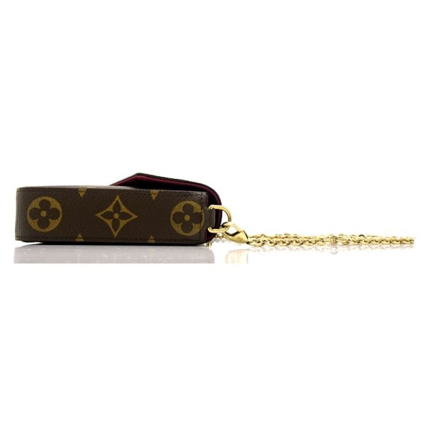 2 Louis Vuitton Monogram Pochette Felicie Brown