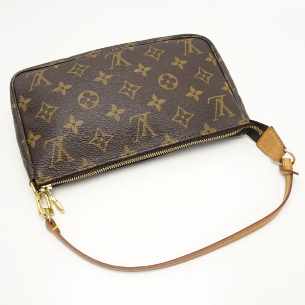 2 Louis Vuitton Monogram Pochette Accessoire Brown Accessory Pouch