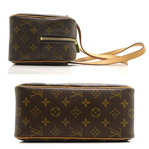 2 Louis Vuitton Monogram Cite MM Brown Shoulder Bag