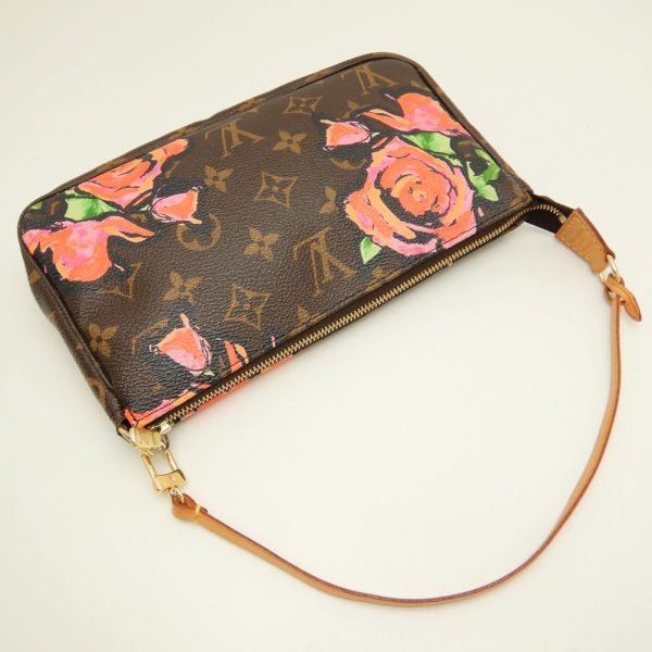 2 Louis Vuitton Monogram Rose Pochette Accessoire Brown Accessory Pouch