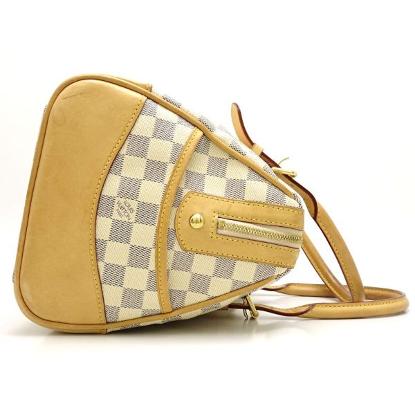 2 Louis Vuitton Damier Azur Berkley Handbag Boston Bag White