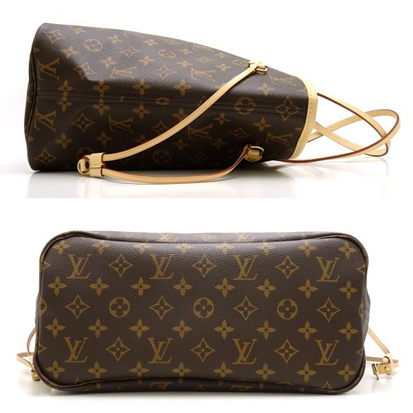 2 Louis Vuitton Monogram Neverfull MM Series Tote Bag