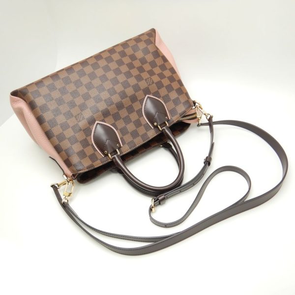 2 Louis Vuitton Damier Normandy Magnolia 2WAY Bag Brown