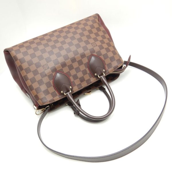 2 Louis Vuitton Damier Normandy Bordeaux 2WAY Bag Brown