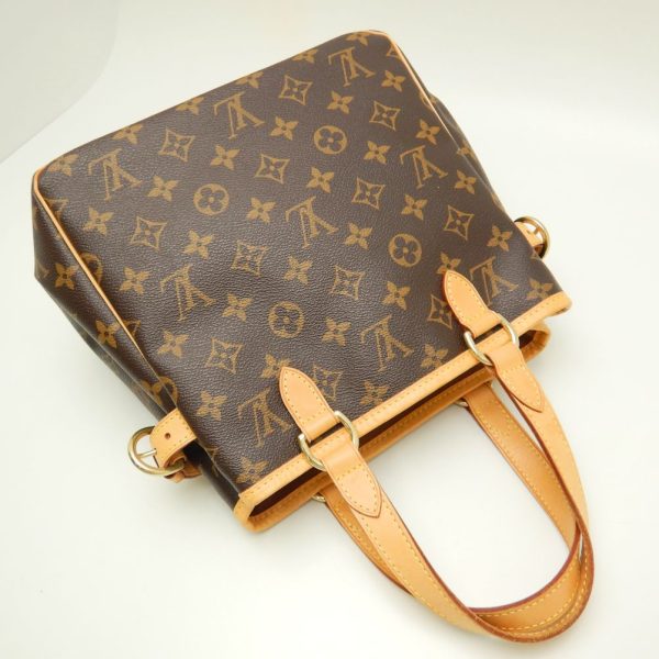 2 Louis Vuitton Monogram Batignolles Brown Tote Bag