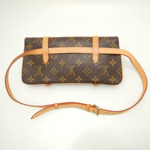 2 Louis Vuitton Monogram Pochette Marrell Brown Waist Bag